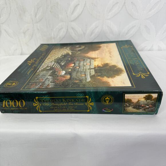 Thomas Kinkade New Olde Porterfield Tea Room 1000 Piece 27 x 20 Puzzle Sealed. - Picture 7 of 8